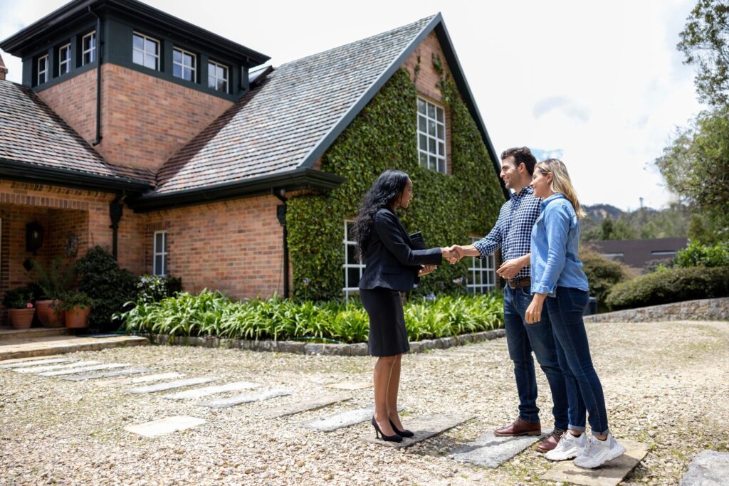happy landlord and tenant handshake