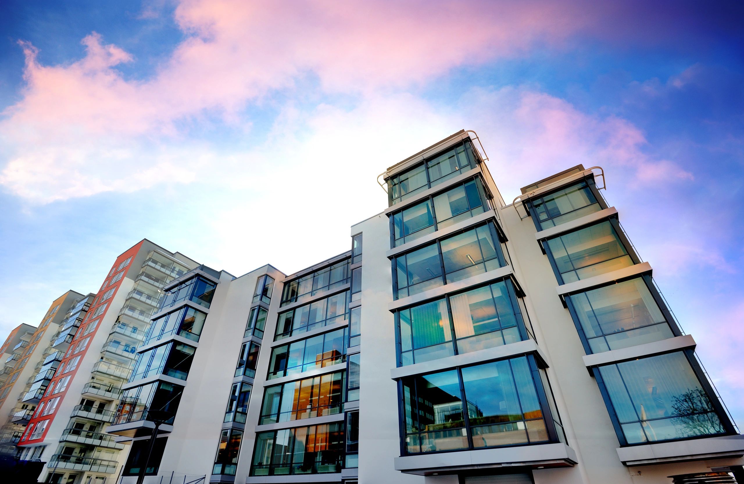modern property management building exterior